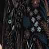 Blue Velvet Kurta Jacket Set with Embroidery